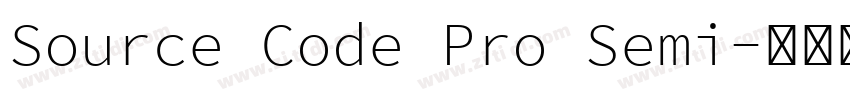 Source Code Pro Semi字体转换